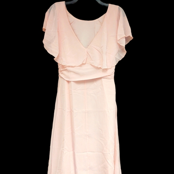 NWOT Pale Pink Semi-Formal Dress Size M - Picture 2 of 5